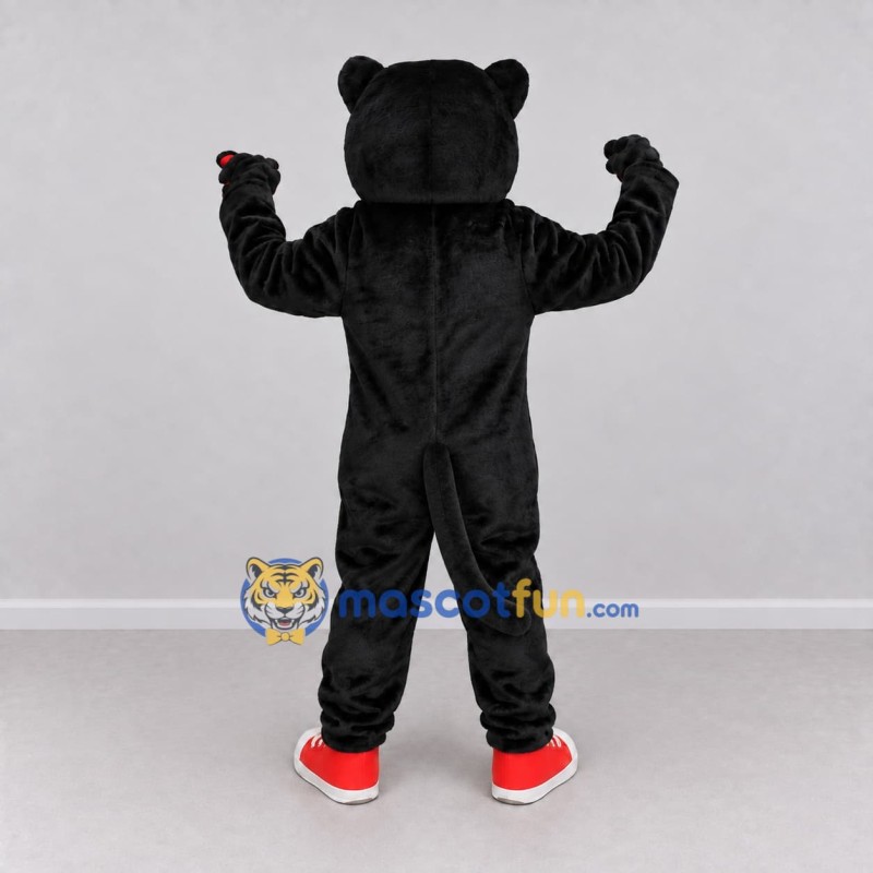 Custom Black and Red Roaring Bear Mascot Costume Adult Full Body Suit for Sports Events Custom Black and Red Roaring Bear Mascot Costume Adult Full Body Suit for Sports Events