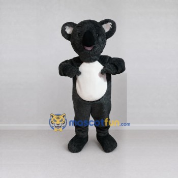 Custom Dark Gray and White Koala Mascot Costume Adult Full Body Suit for Wildlife Events Custom Dark Gray and White Koala Mascot Costume Adult Full Body Suit for Wildlife Events