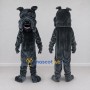 Custom Dark Gray Bulldog Mascot Costume Adult Full Body Suit for Sports Events