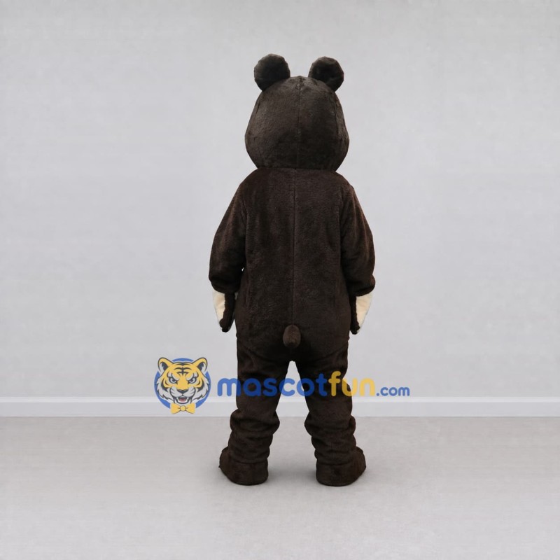 Custom Brown and Cream Bear Mascot Costume Adult Full Body Suit for Children's Events