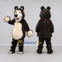 Custom Brown and Cream Bear Mascot Costume Adult Full Body Suit for Children's Events