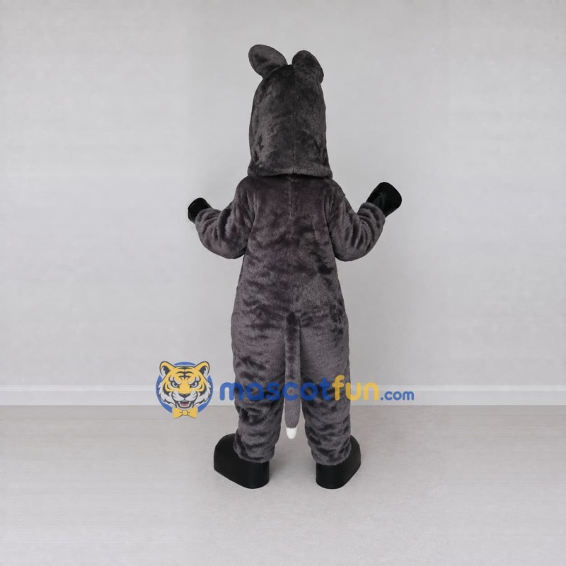 Custom Gray and White Donkey Mascot Costume Adult Full Body Suit for Farm Events