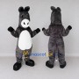 Custom Gray and White Donkey Mascot Costume Adult Full Body Suit for Farm Events