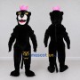 Custom Black and Pink Panther with Crown Mascot Costume Adult Full Body Suit for Party Events
