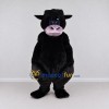 Custom Black and Pink Cow Mascot Costume Adult Full Body Suit for Farm Events