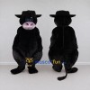 Custom Black and Pink Cow Mascot Costume Adult Full Body Suit for Farm Events