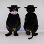 Custom Black and Pink Cow Mascot Costume Adult Full Body Suit for Farm Events