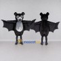 Custom Black and Gray Bat Mascot Costume Adult Full Body Suit for Halloween Events