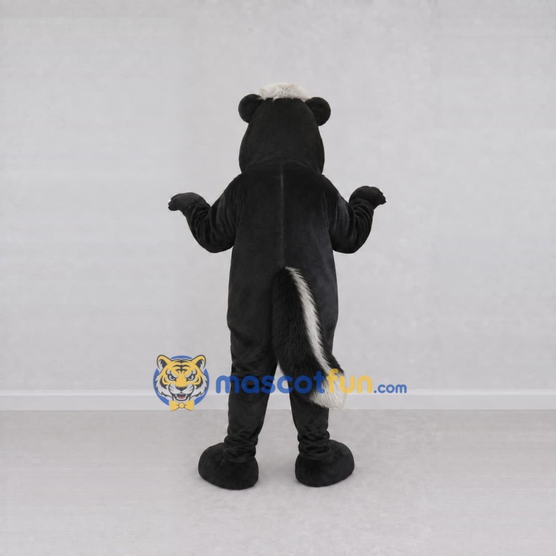 Custom Black and White Skunk Mascot Costume Adult Full Body Suit for Woodland Events Custom Black and White Skunk Mascot Costume Adult Full Body Suit for Woodland Events