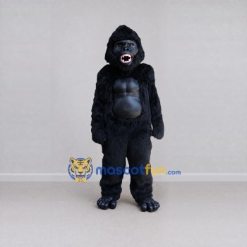 Custom Black Gorilla Mascot Costume Adult Full Body Suit for Wildlife Events Custom Black Gorilla Mascot Costume Adult Full Body Suit for Wildlife Events