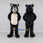 Custom Black and Cream Bear Mascot Costume Adult Full Body Suit for Children's Events