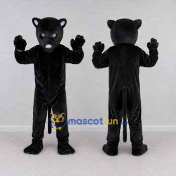 Custom Black Panther Mascot Costume Adult Full Body Suit for Sports Events
