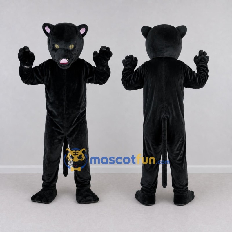 Custom Black Panther Mascot Costume Adult Full Body Suit for Sports Events Custom Black Panther Mascot Costume Adult Full Body Suit for Sports Events