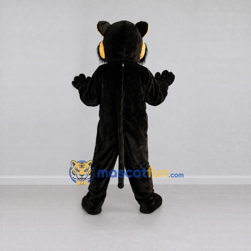 Custom Black and Yellow Big Wolf Mascot Costume Adult Full Body Suit for Sports Events Custom Black and Yellow Big Wolf Mascot Costume Adult Full Body Suit for Sports Events