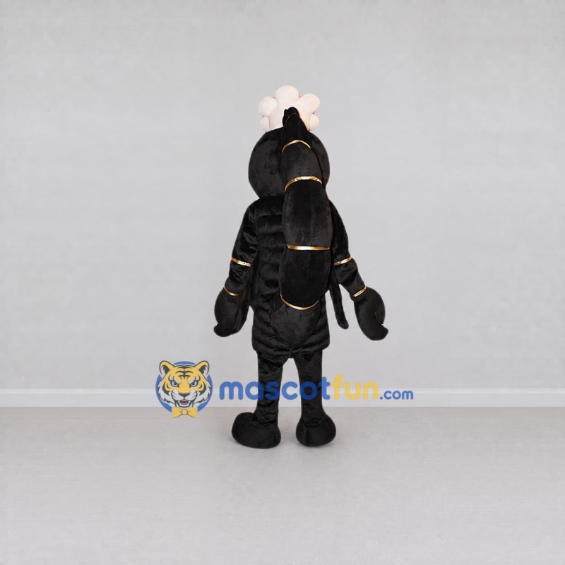 Custom Black and White Lobster Chef Mascot Costume Adult Full Body Suit for Food Festivals Custom Black and White Lobster Chef Mascot Costume Adult Full Body Suit for Food Festivals