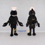 Custom Black and White Lobster Chef Mascot Costume Adult Full Body Suit for Food Festivals