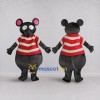 Custom Gray Red and White Mouse in Striped Shirt Mascot Costume Adult Full Body Suit for Children's Events Custom Gray Red and White Mouse in Striped Shirt Mascot Costume Adult Full Body Suit for Children's Events