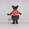 Custom Gray Red and White Mouse in Striped Shirt Mascot Costume Adult Full Body Suit for Children's Events Custom Gray Red and White Mouse in Striped Shirt Mascot Costume Adult Full Body Suit for Children's Events
