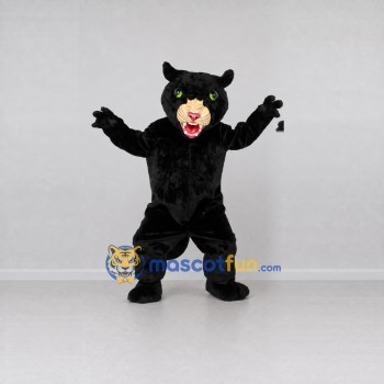 Custom Black and Tan Panther Mascot Costume Adult Full Body Suit for Sports Events