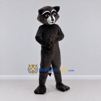 Custom Gray Black and White Raccoon Mascot Costume Adult Full Body Suit for Woodland Events Custom Gray Black and White Raccoon Mascot Costume Adult Full Body Suit for Woodland Events