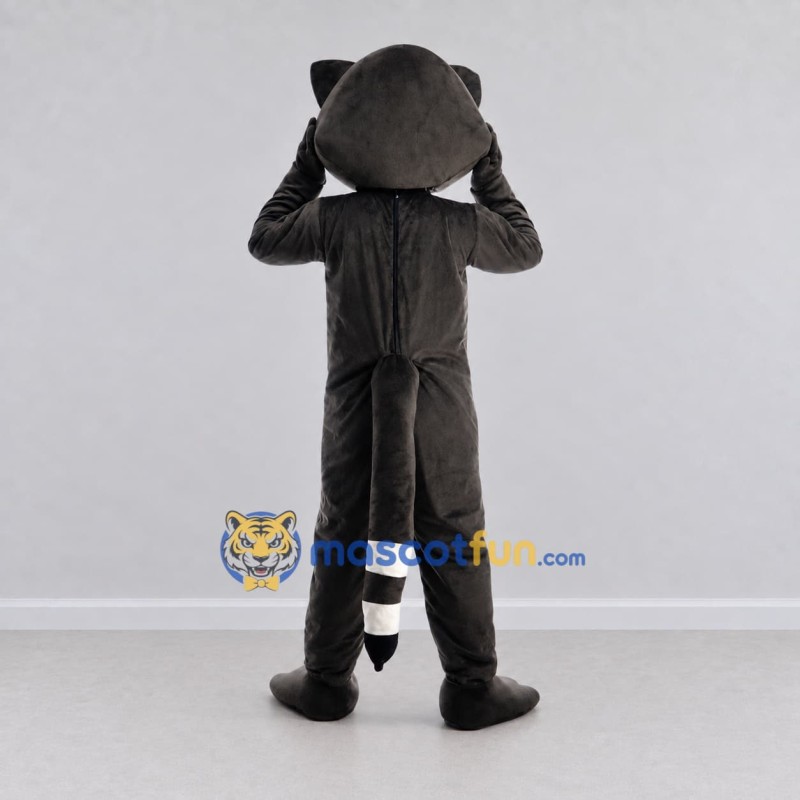 Custom Gray Black and White Raccoon Mascot Costume Adult Full Body Suit for Woodland Events Custom Gray Black and White Raccoon Mascot Costume Adult Full Body Suit for Woodland Events