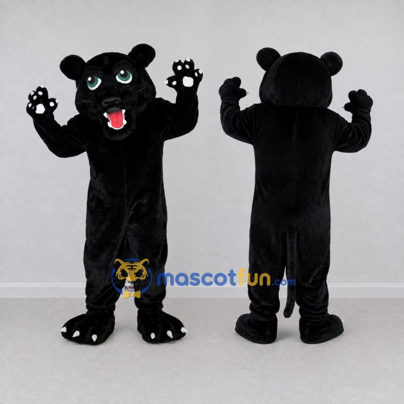 Custom Black Panther Mascot Costume Adult Full Body Suit for Sports Events Custom Black Panther Mascot Costume Adult Full Body Suit for Sports Events