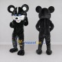 Custom Black and White Mouse Mascot Costume Adult Full Body Suit for Children's Events