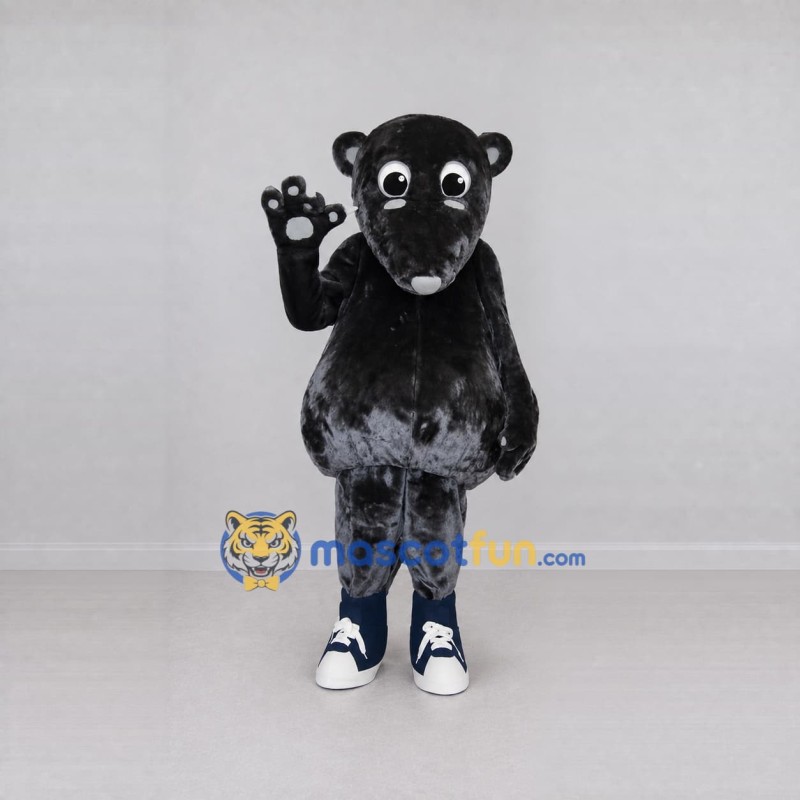 Custom Dark Gray Rodent Mascot Costume Adult Full Body Suit for Woodland Events