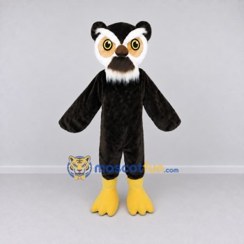 Custom Black White and Yellow Owl Mascot Costume Adult Full Body Suit for School Events Custom Black White and Yellow Owl Mascot Costume Adult Full Body Suit for School Events