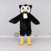 Custom Black White and Yellow Owl Mascot Costume Adult Full Body Suit for School Events