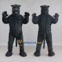Custom Dark Gray Panther Mascot Costume Adult Full Body Suit for Sports Events