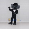 Custom Gray and Black Koala in Suit Mascot Costume Adult Full Body Suit for Party Events Custom Gray and Black Koala in Suit Mascot Costume Adult Full Body Suit for Party Events