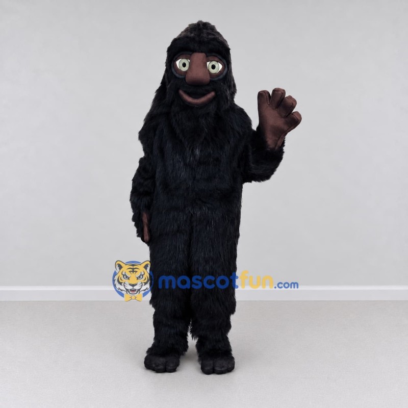 Custom Black Gorilla Mascot Costume Adult Full Body Suit for Wildlife Events Custom Black Gorilla Mascot Costume Adult Full Body Suit for Wildlife Events