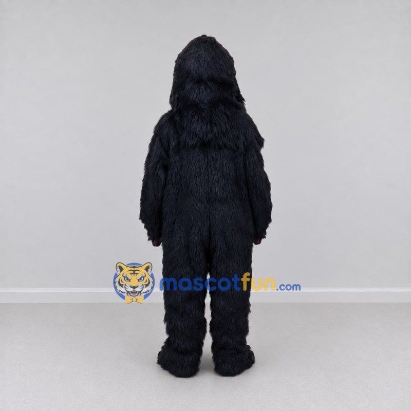 Custom Black Gorilla Mascot Costume Adult Full Body Suit for Wildlife Events Custom Black Gorilla Mascot Costume Adult Full Body Suit for Wildlife Events