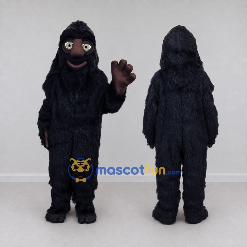 Custom Black Gorilla Mascot Costume Adult Full Body Suit for Wildlife Events Custom Black Gorilla Mascot Costume Adult Full Body Suit for Wildlife Events