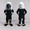 Custom Black and White Lion Mascot Costume Adult Full Body Suit for Sports Events Custom Black and White Lion Mascot Costume Adult Full Body Suit for Sports Events