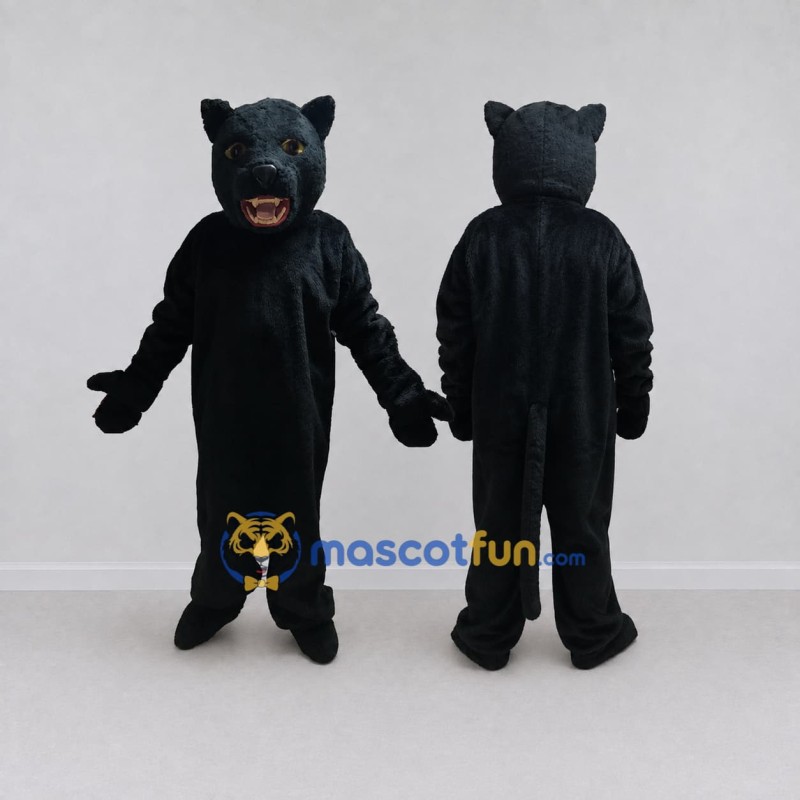 Custom Black Panther Mascot Costume Adult Full Body Suit for Sports Events Custom Black Panther Mascot Costume Adult Full Body Suit for Sports Events