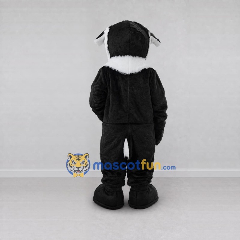 Custom Black White and Tan Dog Mascot Costume Adult Full Body Suit for Pet Events Custom Black White and Tan Dog Mascot Costume Adult Full Body Suit for Pet Events