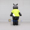 Custom Gray and Lime Green Rhinoceros in T-Shirt Mascot Costume Adult Full Body Suit for Wildlife Events Custom Gray and Lime Green Rhinoceros in T-Shirt Mascot Costume Adult Full Body Suit for Wildlife Events