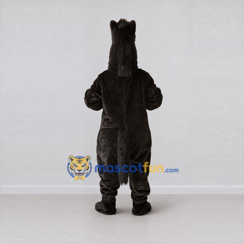 Custom Dark Brown Horse Mascot Costume Adult Full Body Suit for Farm Events