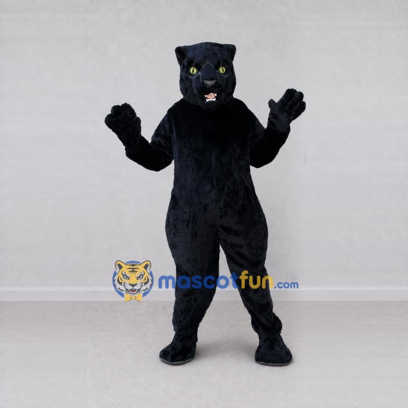 Custom Black Panther Mascot Costume Adult Full Body Suit for Sports Events Custom Black Panther Mascot Costume Adult Full Body Suit for Sports Events