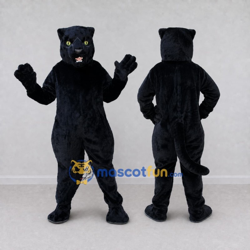 Custom Black Panther Mascot Costume Adult Full Body Suit for Sports Events Custom Black Panther Mascot Costume Adult Full Body Suit for Sports Events