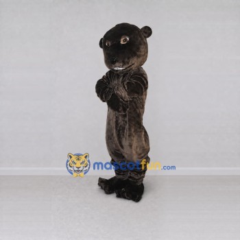 Custom Dark Brown Beaver Mascot Costume Adult Full Body Suit for Woodland Events Custom Dark Brown Beaver Mascot Costume Adult Full Body Suit for Woodland Events