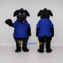 Custom Black and Blue Dog in T-Shirt Mascot Costume Adult Full Body Suit for Pet Events