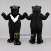 Custom Black and White Asiatic Black Bear Mascot Costume Adult Full Body Suit for Wildlife Events Custom Black and White Asiatic Black Bear Mascot Costume Adult Full Body Suit for Wildlife Events