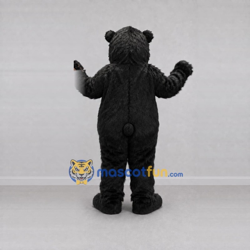 Custom Black and White Asiatic Black Bear Mascot Costume Adult Full Body Suit for Wildlife Events Custom Black and White Asiatic Black Bear Mascot Costume Adult Full Body Suit for Wildlife Events