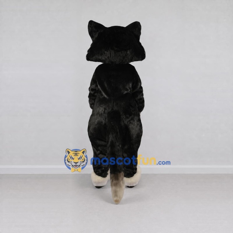 Custom Black and Cream Cat Mascot Costume Adult Full Body Suit for Pet Events