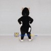 Custom Black and Cream Cat Mascot Costume Adult Full Body Suit for Children's Events