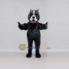 Custom Black and White Bulldog Mascot Costume Adult Full Body Suit for Sports Events Custom Black and White Bulldog Mascot Costume Adult Full Body Suit for Sports Events