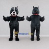 Custom Black and White Bulldog Mascot Costume Adult Full Body Suit for Sports Events Custom Black and White Bulldog Mascot Costume Adult Full Body Suit for Sports Events